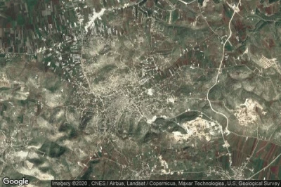 Vue aérienne de Qabatiyah
