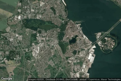 Vue aérienne de Stralsund