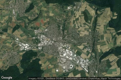 Vue aérienne de Sinsheim