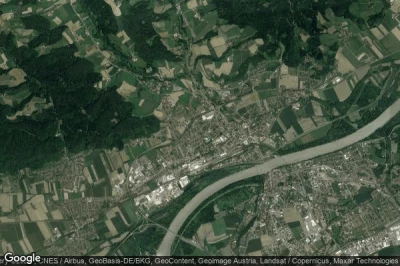 Vue aérienne de Simbach am Inn