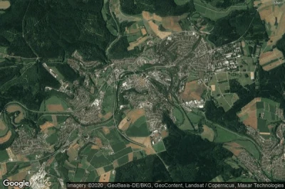 Vue aérienne de Sigmaringen