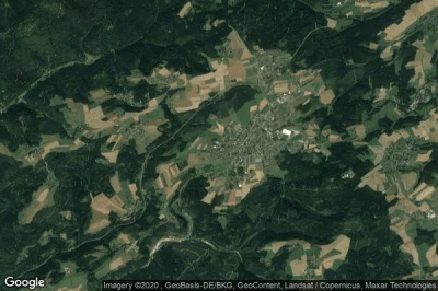 Vue aérienne de Schwarzenbach am Wald