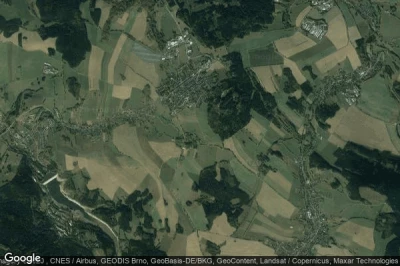 Vue aérienne de Scheibenberg