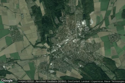 Vue aérienne de Salzgitter-Bad