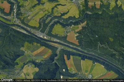 Vue aérienne de Postelwitz