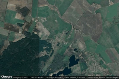 Vue aérienne de Platkow