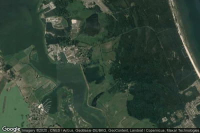 Vue aérienne de Peenemunde