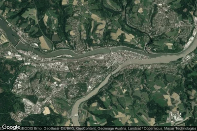 Vue aérienne de Passau
