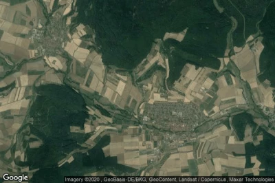 Vue aérienne de Ostheim vor der Rhon
