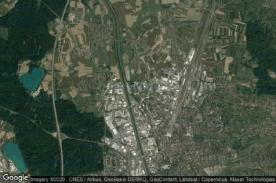 Vue aérienne de Offenburg