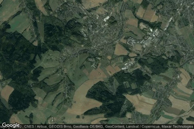 Vue aérienne de Oelsnitz