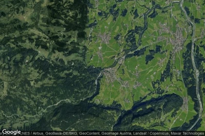 Vue aérienne de Obermaiselstein