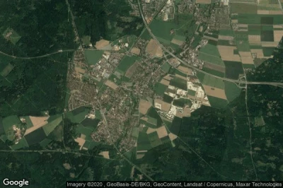 Vue aérienne de Oberhaching