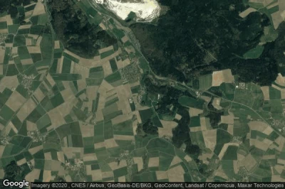 Vue aérienne de Oberfecking