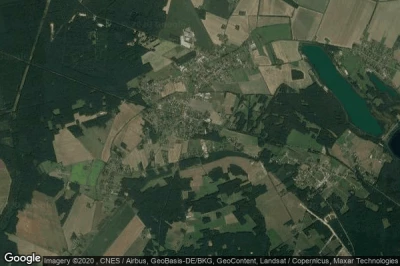 Vue aérienne de Neu Trebendorf