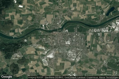Vue aérienne de Neuburg an der Donau
