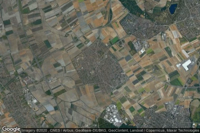 Vue aérienne de Mutterstadt