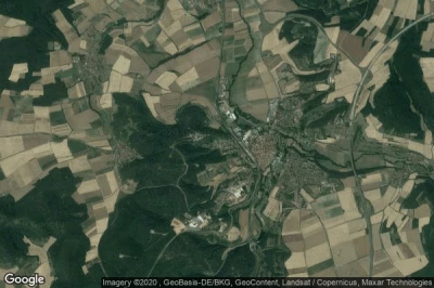 Vue aérienne de Munnerstadt