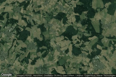 Vue aérienne de Möhrendorf