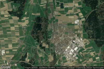 Vue aérienne de Mindelheim