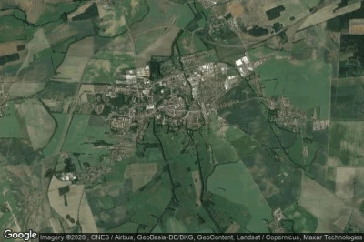 Vue aérienne de Luckau
