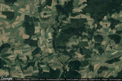 Vue aérienne de Leuchtenberg