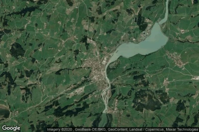 Vue aérienne de Lechbruck