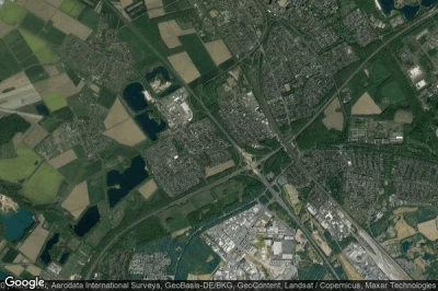 Vue aérienne de Laubenkolonie