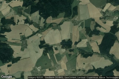 Vue aérienne de Krölpa