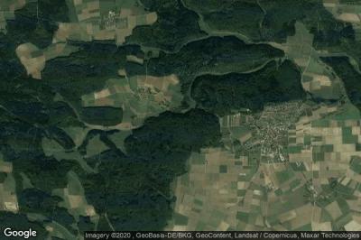 Vue aérienne de Königsbrunn