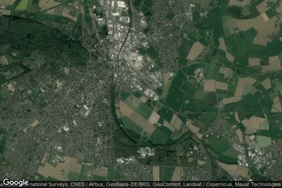 Vue aérienne de Kleve