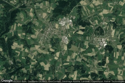 Vue aérienne de Hutthurm