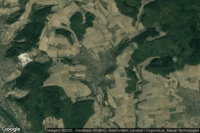 Vue aérienne de Guntersleben