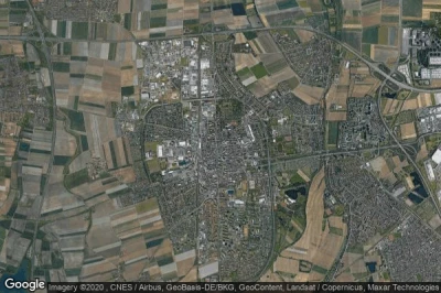 Vue aérienne de Frankenthal