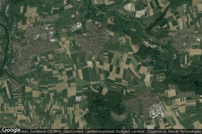 Vue aérienne de Erdmannhausen