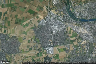Vue aérienne de Eppelheim