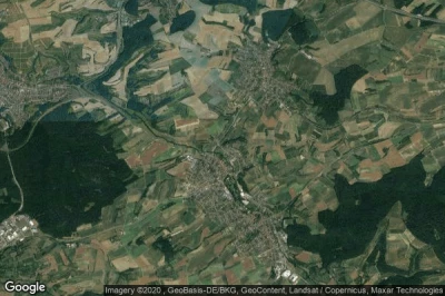 Vue aérienne de Eichtersheim