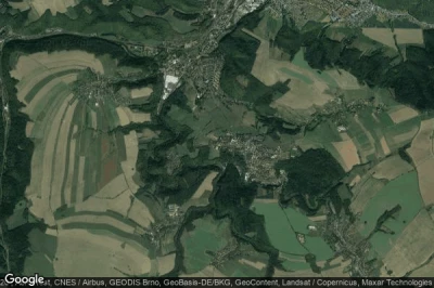 Vue aérienne de Eckersdorf