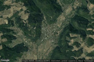 Vue aérienne de Ebermannstadt