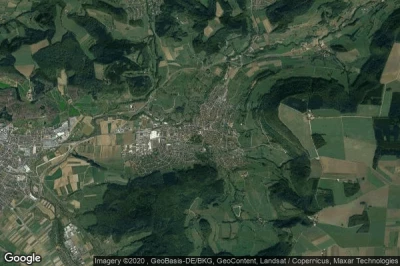 Vue aérienne de Donzdorf
