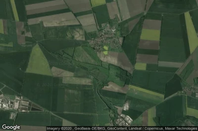 Vue aérienne de Domersleben