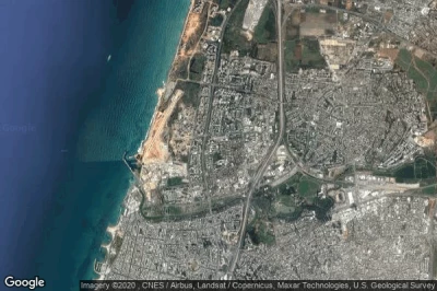 Vue aérienne de Ramat Aviv