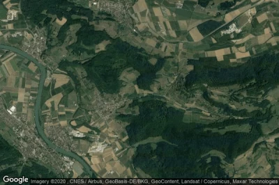 Vue aérienne de Dangstetten