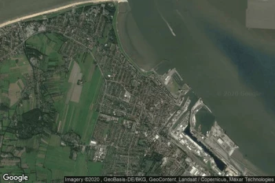 Vue aérienne de Cuxhaven