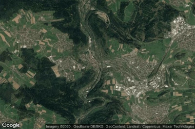 Vue aérienne de Calw