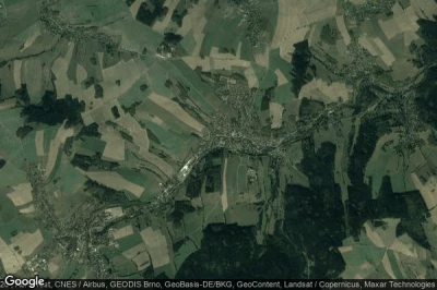 Vue aérienne de Burkhardtsdorf