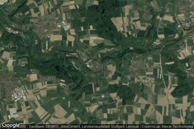 Vue aérienne de Burgstall