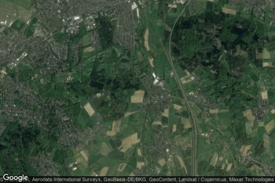 Vue aérienne de Birlinghoven