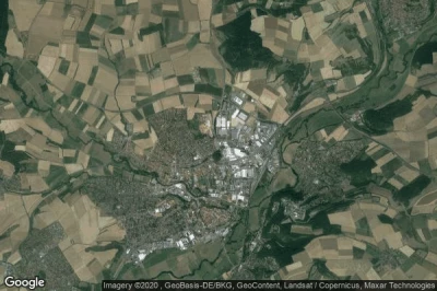 Vue aérienne de Bad Neustadt an der Saale