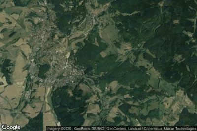 Vue aérienne de Bad Liebenstein